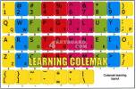 Coloured Learning Colemak Keyboard Stickers (OEM)